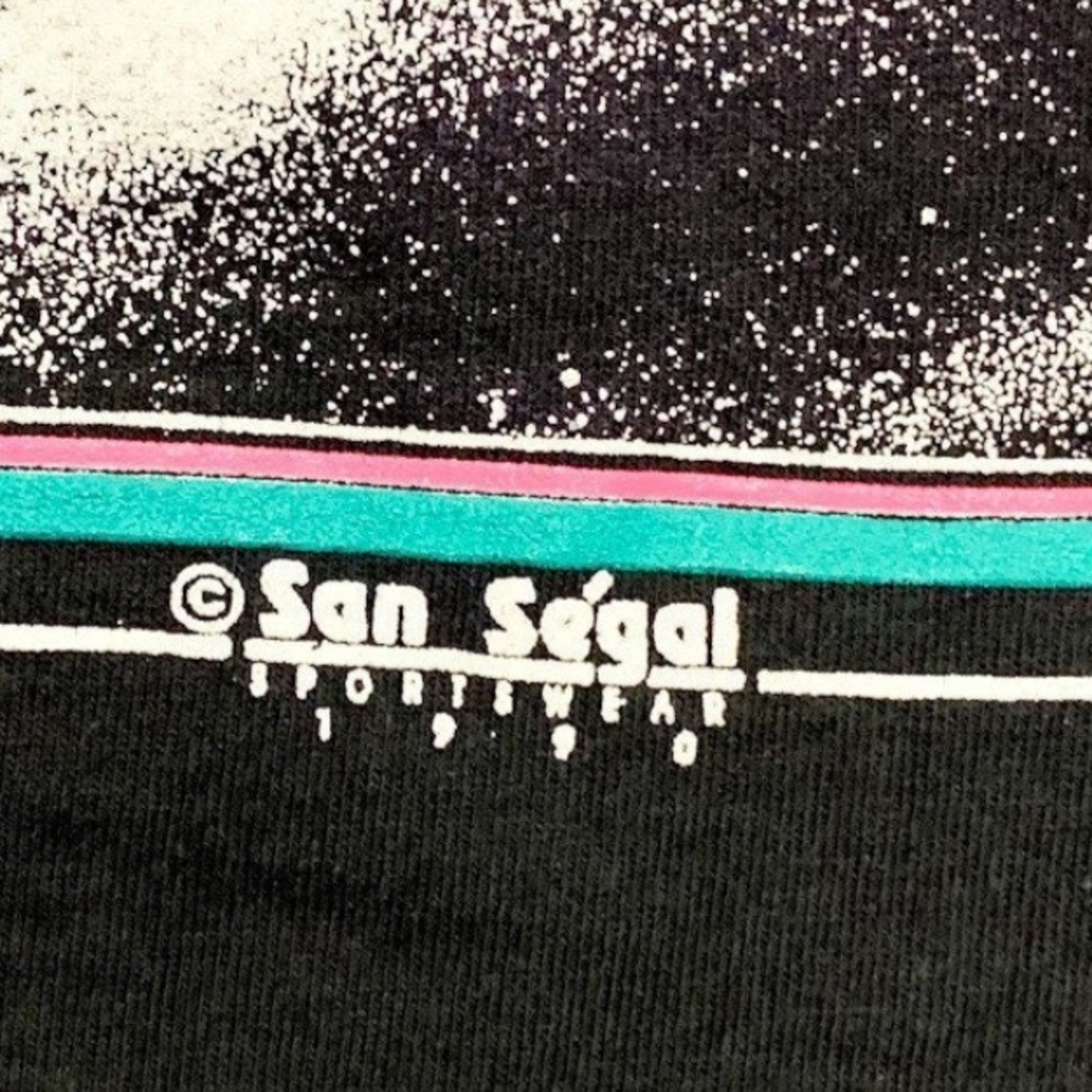 Vtg 90s Park City Ski Wrap AOP Long Sleeve Shirt Oneita San Segal M Fits Smaller - Picture 5 of 10